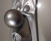 ALICE in WONDERLAND inspired DOORKNOB, (Silver version) really works! original sculpt and by me,signed