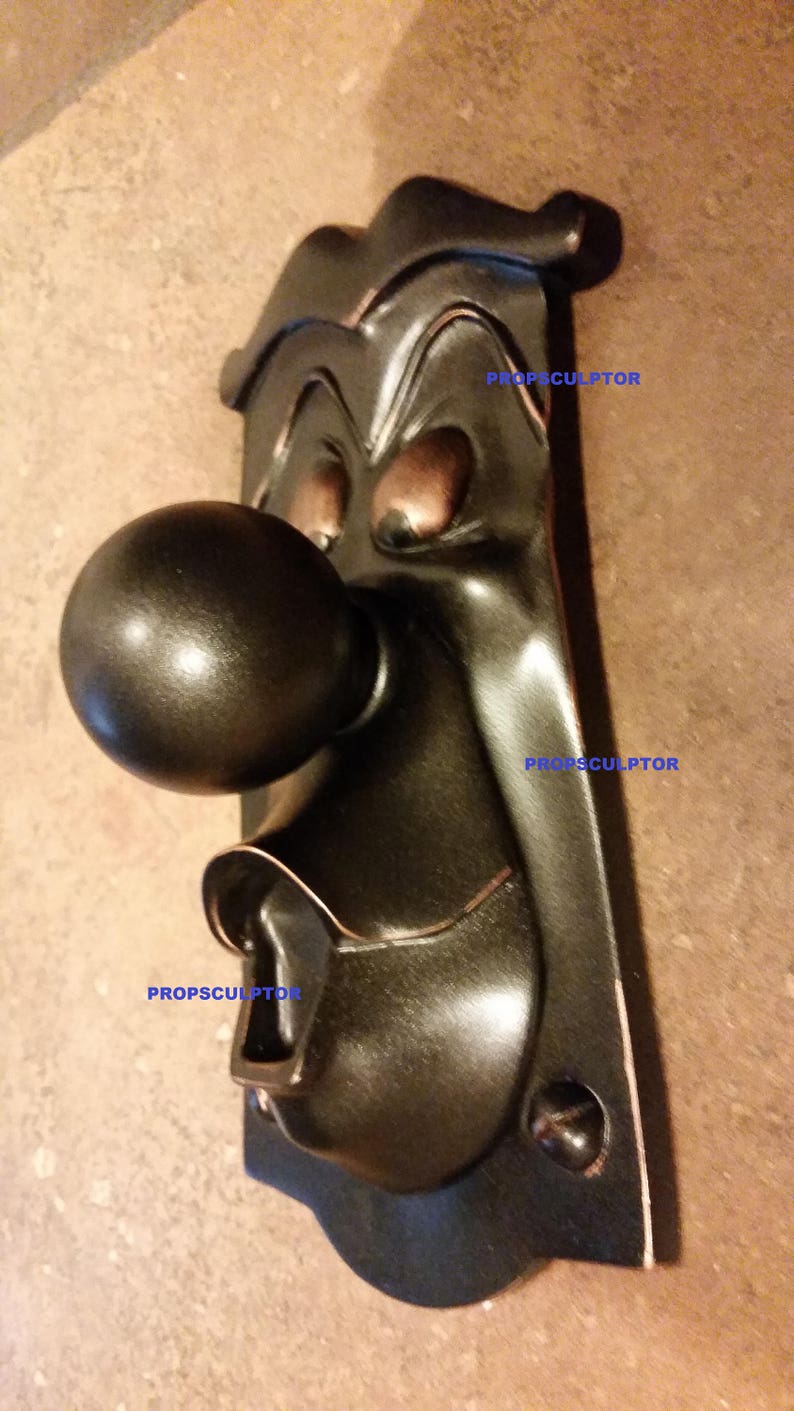 Wonderland inspired doorknob, sculpted and hand painted by me, really works!