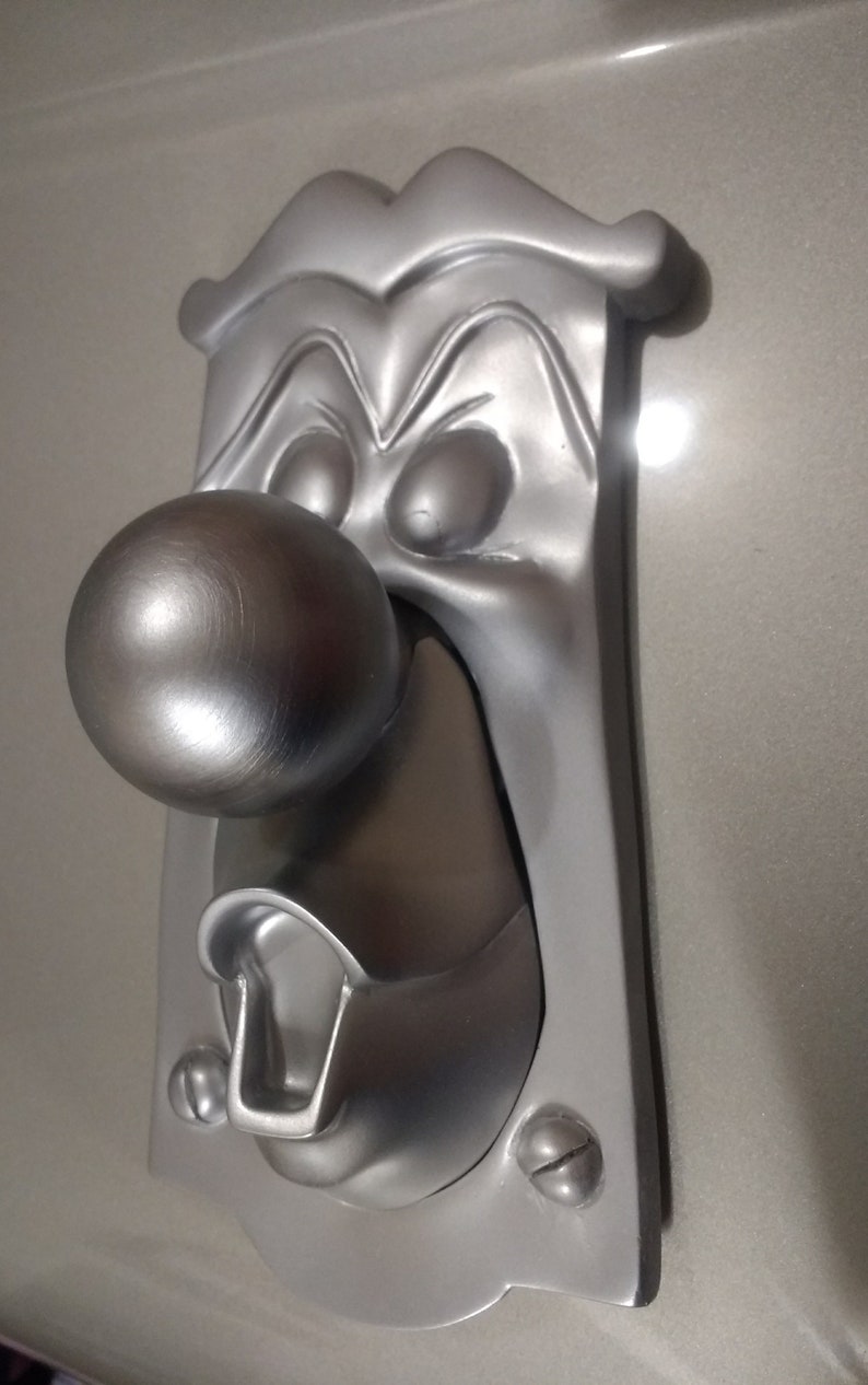 ALICE in WONDERLAND inspired DOORKNOB, Silver version really works original sculpt and by me,signed image 1