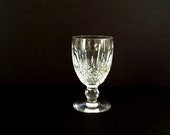 Vintage Waterford Colleen Short Claret Wine Glass, Cut Cross Hatch Bowl, 5 Fluid Ounces, Crystal Stemware