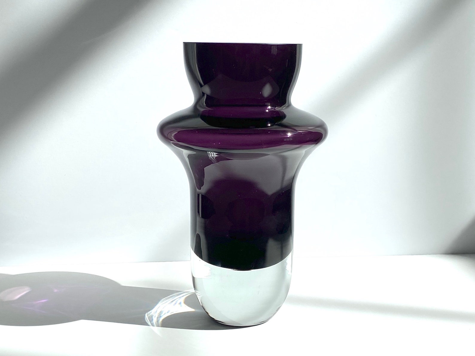 Vintage Waterford Marquis Rumba Vase Amethyst Purple Glass Etsy
