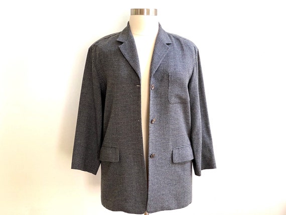 Anne Klein II Notched Collar Blazer, Wool Blend, B