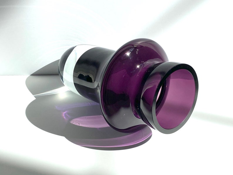 Vintage Waterford Marquis Rumba Vase Amethyst Purple Glass Etsy