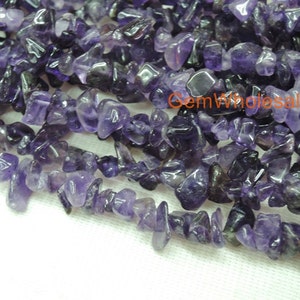 32&quot; Amethyst 5x10mm chips , amethyst small chips gemstone, semi-precious stone, purple color small DIY jewelry beads, gemstone wholesaler
