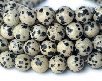 15.5" 8mm/10mm natural Dalmation jasper round beads, grey beige color DIY beads, gemstone wholesale, leopard stone,dalmatian jasper