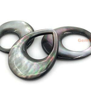 Natural black shell big pendant 30mm, round shell/oval shell/tear drop shell, DIY shell pendant for earring, jewelry supply