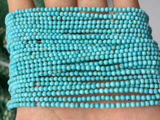 JM Design Perline Howlite Turchese Con Simbolo Pace – 15 Mm, Riconte Da 20-27 Pezzi Per Creazione Gioielli Fai Da Te