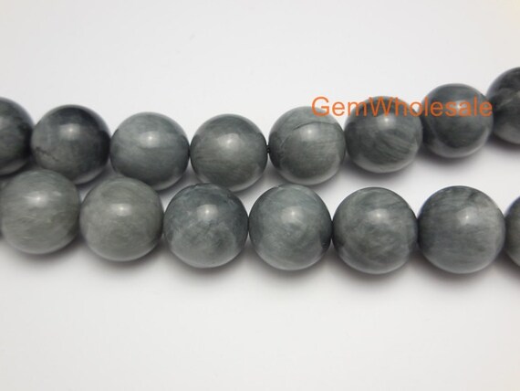 PCS pierres précieuses fabrication de bijoux teint Oeil de tigre Perles Rondes 8 mm bleu//noir 40