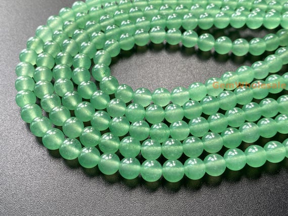 Perle Di Giada Bianca 10 Mm - 38 Pezzi In Fili, Pietra Semipreziosa Naturale Lucida - E061