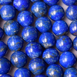 6PCS 12mm Natural Lapis lazuli round beads, high quality blue color DIY Gemstone jewelry beads, gemstone wholesaler