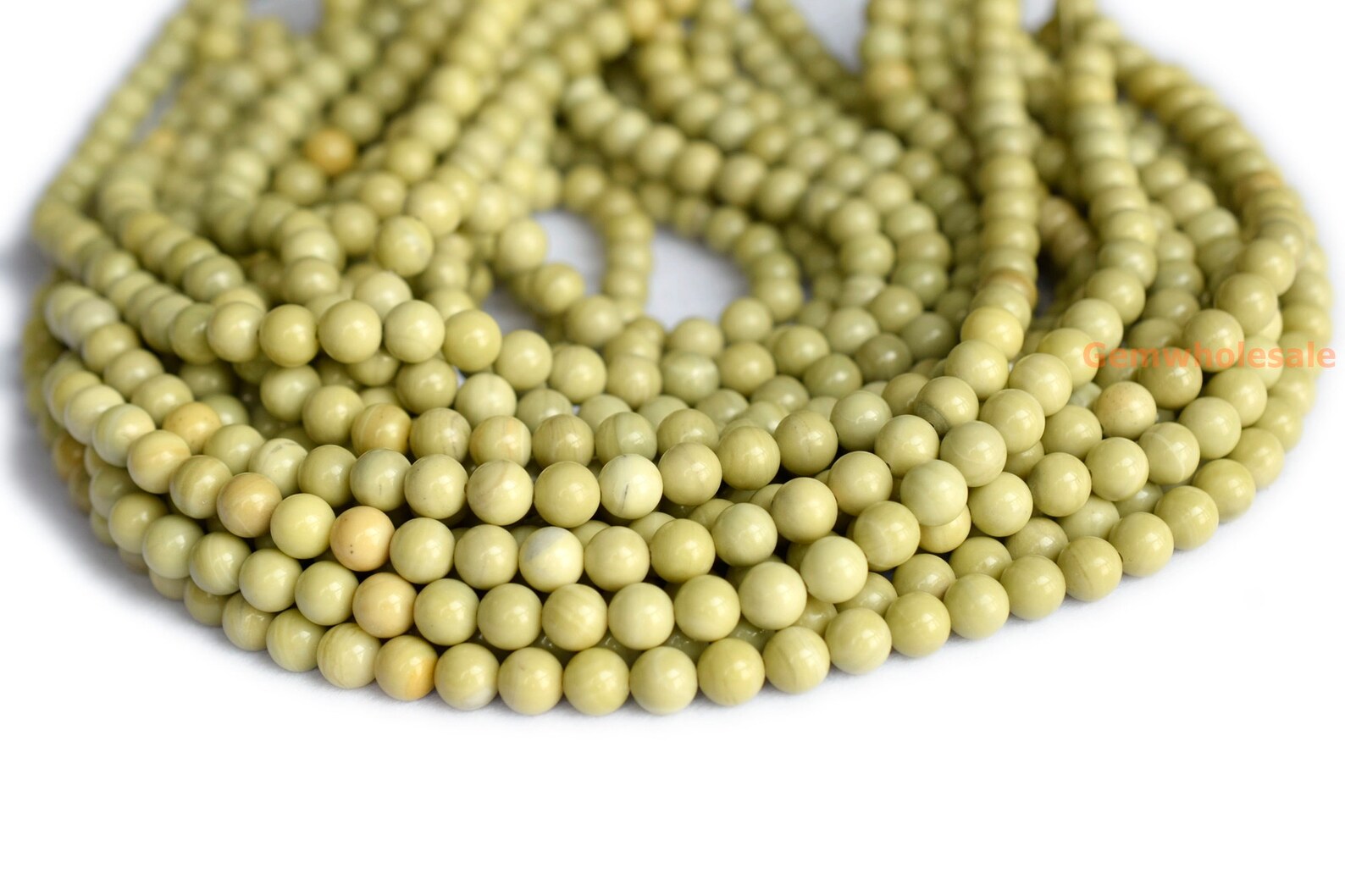 16 6mm/8mm/10mm Natural Butter Jade Round Beadssoft Etsy
