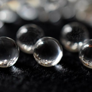 4 perle rotonde non forate di quarzo di rocca naturale trasparente AA da 8 mm/10 mm/12 mm/14 mm/16 mm/18 mm/20 mm, sfere di cristallo vere ZGYO