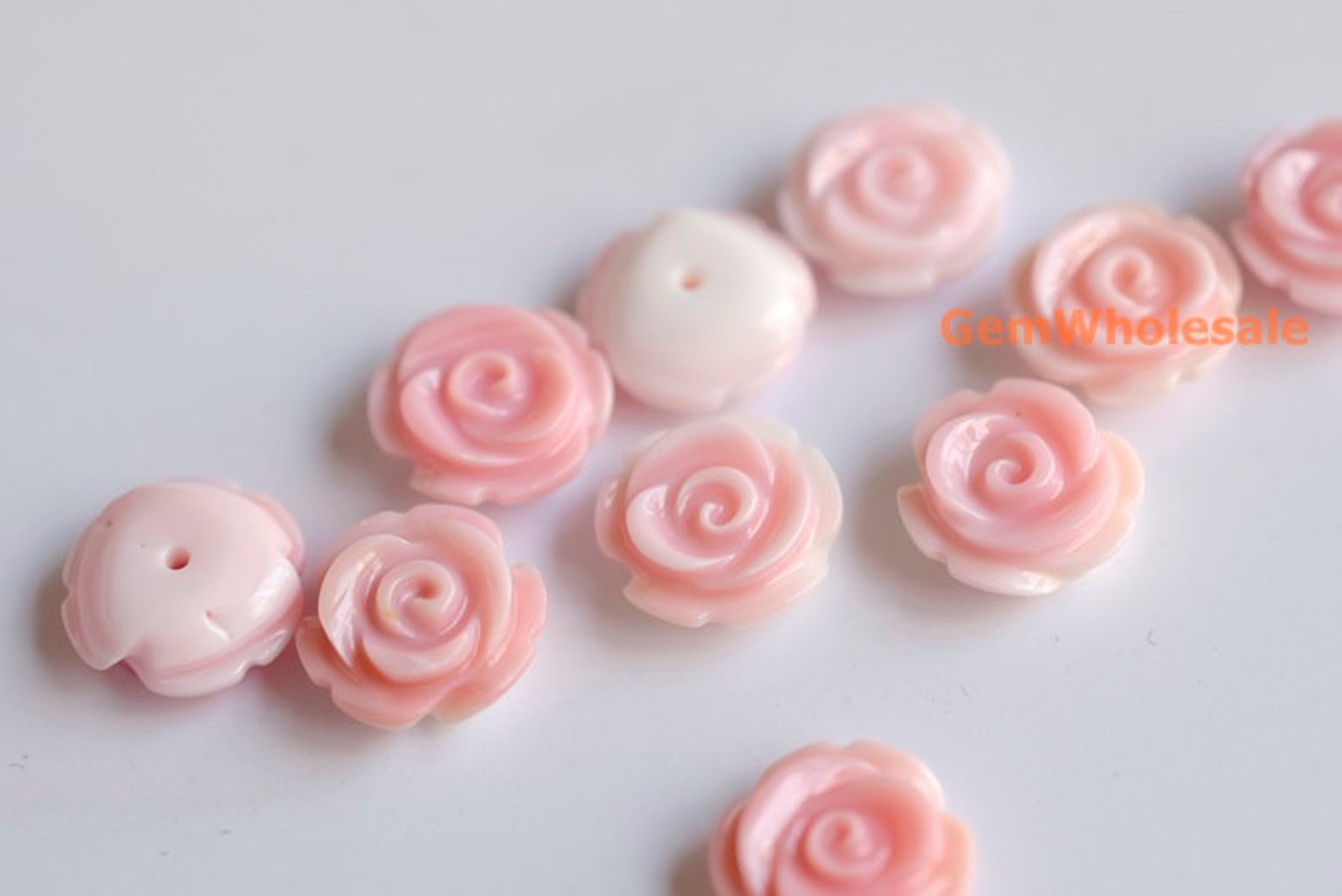 10PCS 12mm Pink Shell Flower Jewelry Supply Pink Shell Etsy