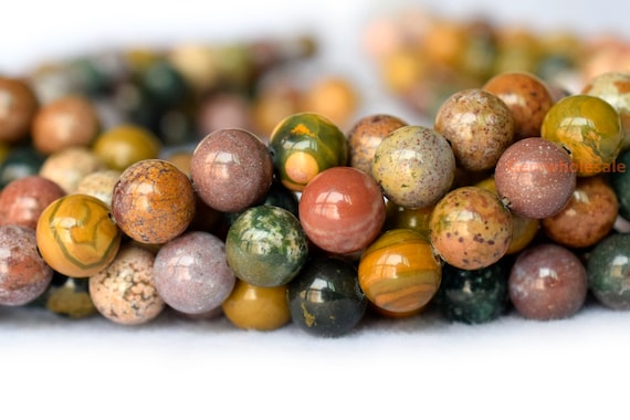 6MM GREEN OCEAN JASPER GEMSTONE ROUND 6MM LOOSE BEADS 15.5/"