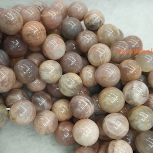 15.5&quot; Sunstone 14mm round beads, semi-precious stone, orange color jewelry beads, gemstone wholesaler, big stone beads, full strand