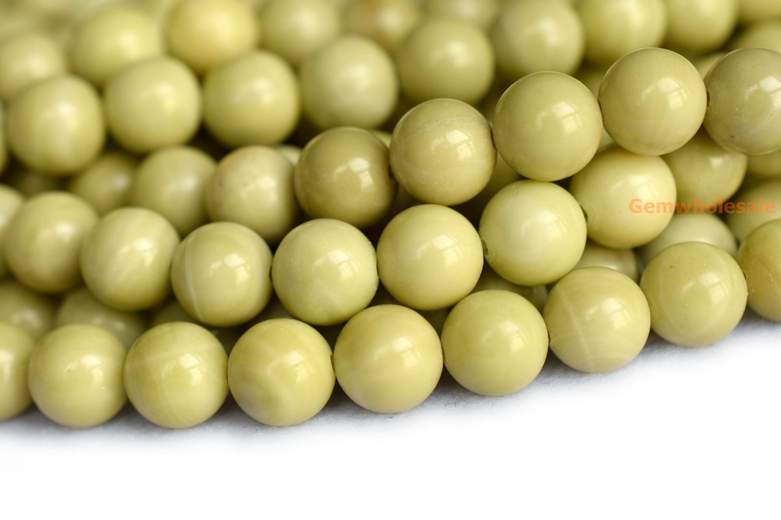 16 6mm/8mm/10mm Natural Butter Jade Round Beadssoft Etsy