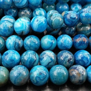 15.0“ 8mm/10mm Blue Crazy agate round beads, red yellow brown semi-precious stone, nice color DIY jewelry beads, jewelry supply FGL
