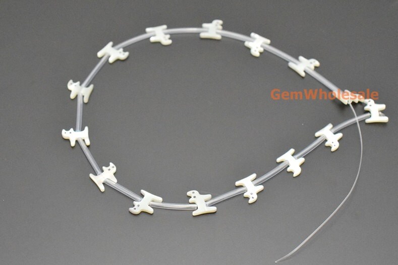 10PCS 9x10mm Natural white MOP cat beads – GemWholesales