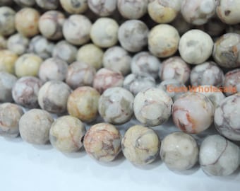 15.5" Natural maifanite stone round beads 6mm/8mm/10mm/12mm, semi-precious stone,Grey mix color DIY beads, jewelry supply, beads wholesale