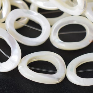 15.5&quot; 15x20mm Natural white MOP oval circle, natural white mother of pearl,white color shell DIY beads, jewelry supply