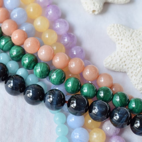 5 Pz/lotto Pietra Naturale Cabochon Pietre Preziose Rotonde - Foto 2