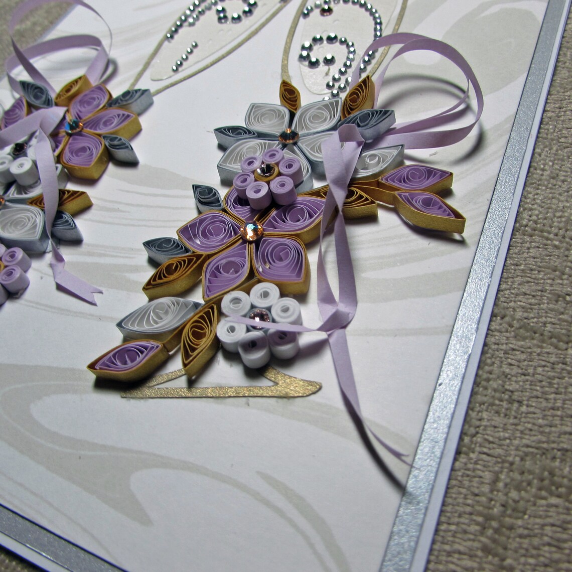 Quilled Champagne Glasses Instruction Kit Etsy