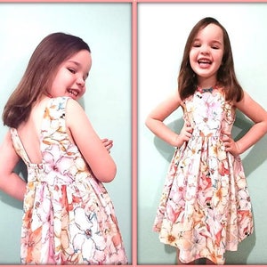 Rosie Sun Dress pattern size 1-7 by Bon Amour Patterns