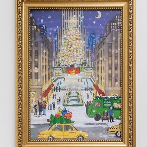 Wall Art New York Christmas Rockefeller Center