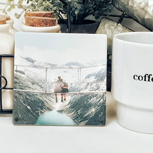 Personalized Photo Coasters | Custom Coasters | Mother's Day Gift | Customized Ceramic Coasters | Mom Gift | Gifts for Mother's Day