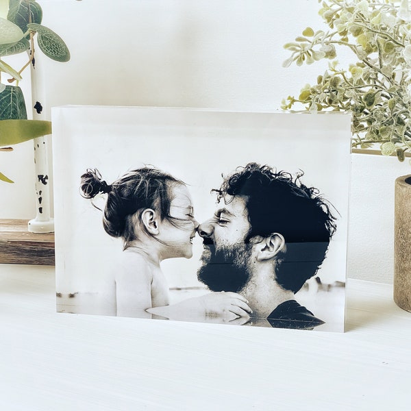 Custom Photo Gift | Acrylic Picture Frame | Wedding Gift | Gifts for Her | Custom Picture Frames | Father's Day Gifts | Dad Gift