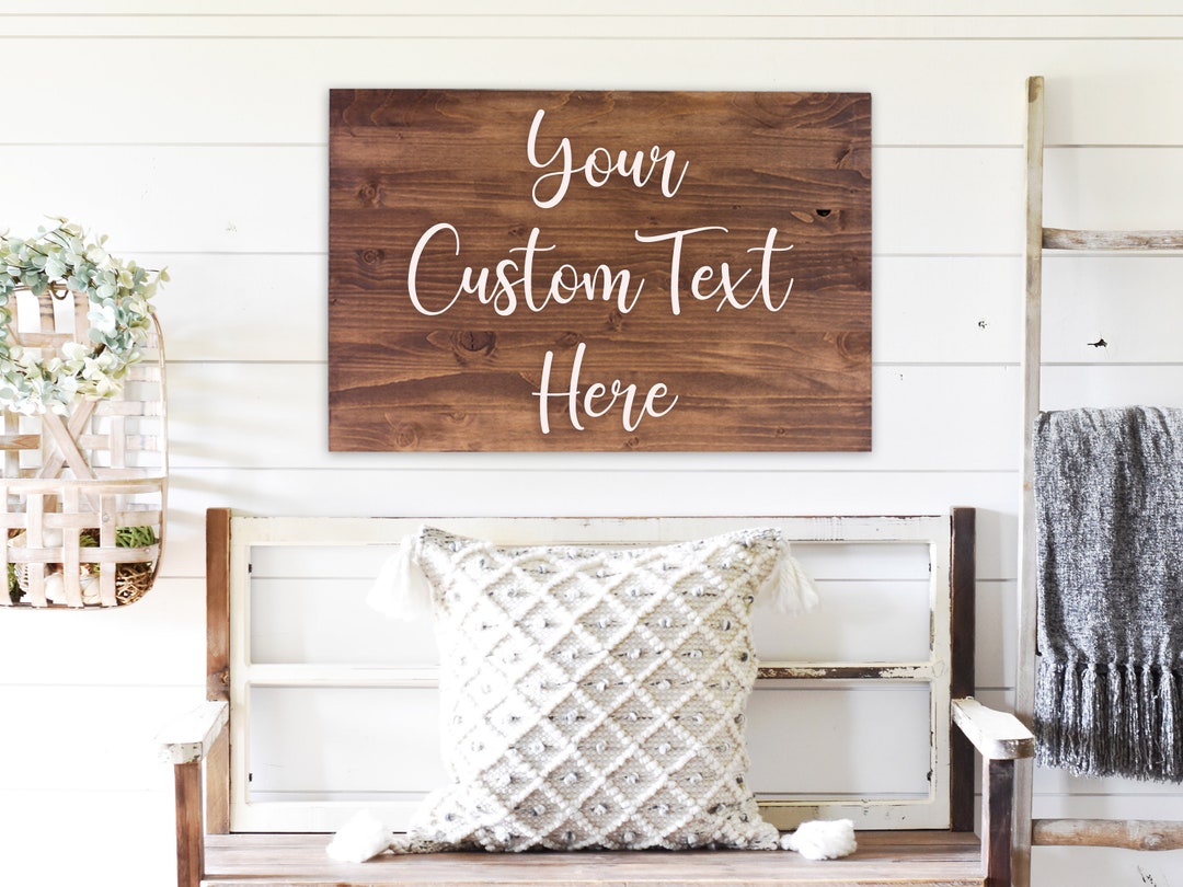 Personalized Wood Sign Custom Quote Customized Wooden Sign Custom