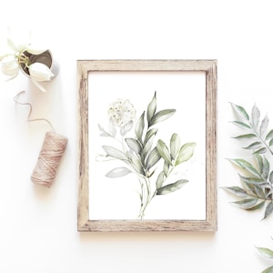 Botanical Watercolor Art Prints (set of 4): Boho Floral Wall Decor - Etsy