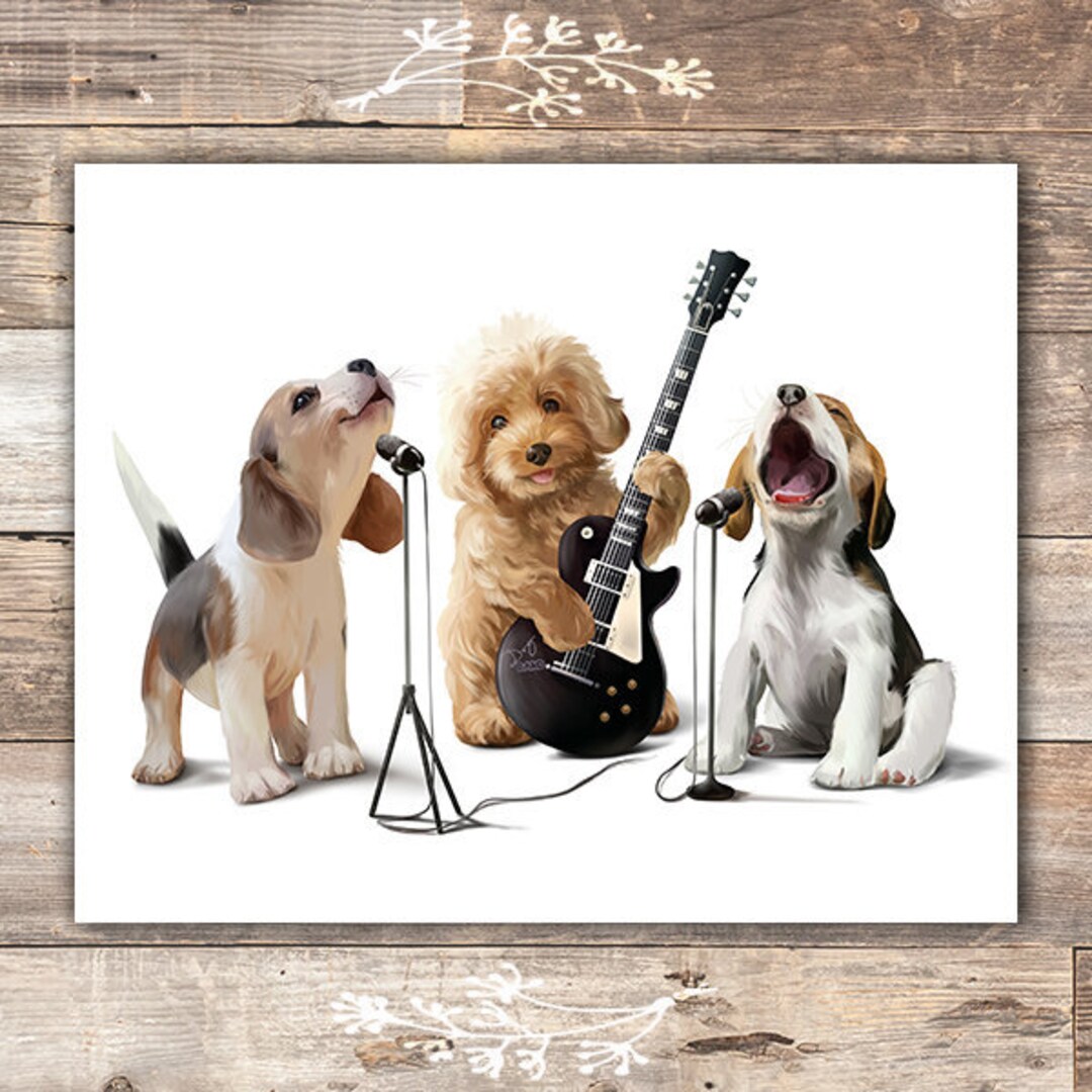 Funny Dog Wall Art 8x10 Puppy Wall Decor Etsy