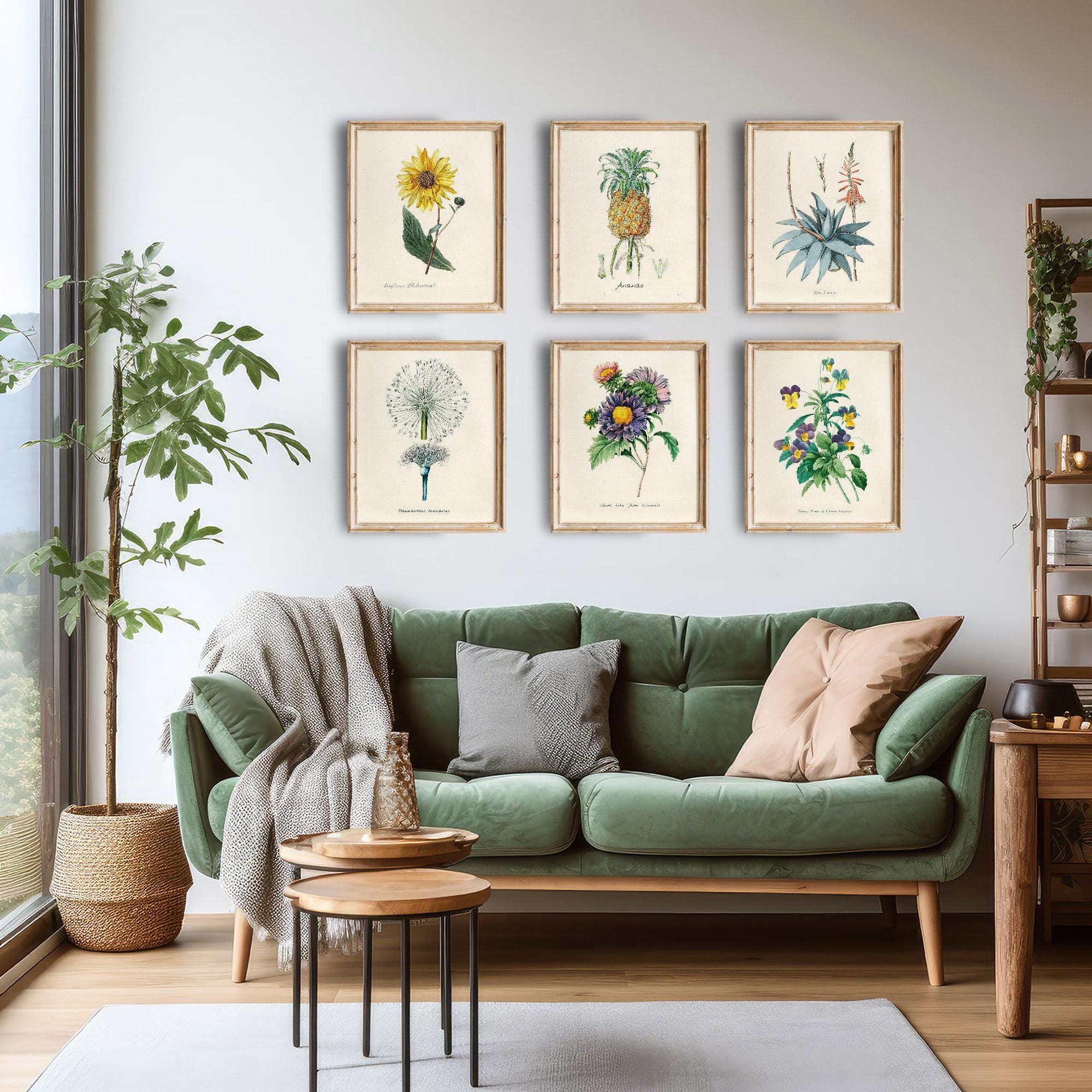 Vintage Botanical Prints Wall Art Prints (set of 6) - 8x10s - Etsy