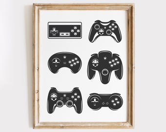 Video Game Wall Art Print - 8x10