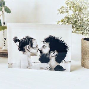 Custom Photo Gift Acrylic Picture Frame Acrylic Photo Block Gift for Him Gift for Mom Personalized Photo Mother's Day Gifts image 4