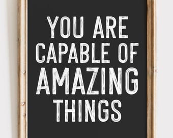 Handmade Motivational Art Print | Inspirational Classroom, Office Decor