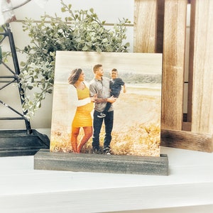 Custom Wood Photo with Stand Picture Frames Personalized Picture Gifts Personalized Photo Gift Photo on Wood Mother's Day Gifts image 10