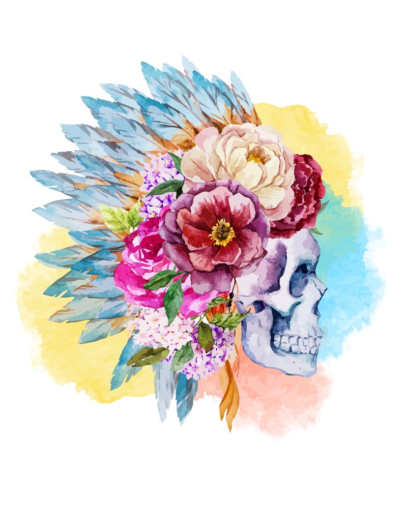 Native American Headdress Decor Wall Art Print 8x10 Etsy