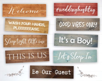 Custom Wood Sign | Custom Text Sign | Personalized Quote | Customized Wooden Signs | Personalized Sign | Farmhouse Sign | Gift for Boyfriend