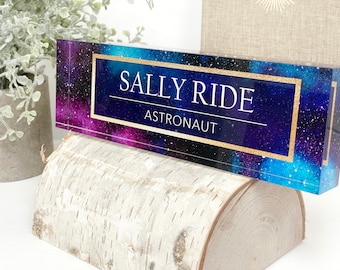 Personalized Name Plate for Desk | Office Decor Executive Desk Nameplate | Personalized Gift for Work | Acrylic Plaque | Gift for Teacher