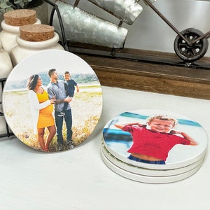 Personalized Coasters Custom Coasters Customized Coasters Photo Coasters Custom Photo Gift Personalized Gift Ceramic Coasters image 2