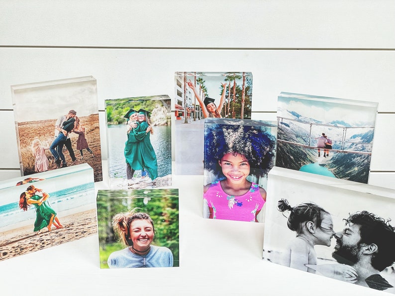 Custom Photo Gift Acrylic Picture Frame Acrylic Photo Block Gift for Him Gift for Mom Personalized Photo Mother's Day Gifts image 10