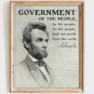 Abraham Lincoln Quote Art Print | Vintage Wall Art for Office Décor | Rustic Wall Art for Living Room | Motivational Wall Décor