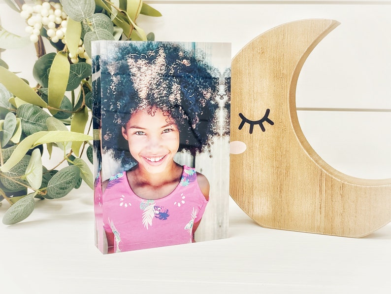 Custom Photo Gift Acrylic Picture Frame Acrylic Photo Block Gift for Him Gift for Mom Personalized Photo Mother's Day Gifts image 2