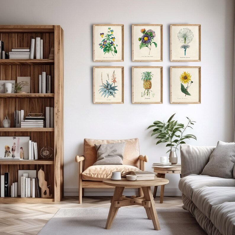 Vintage Botanical Prints Wall Art Prints (set of 6) - 8x10s - Etsy