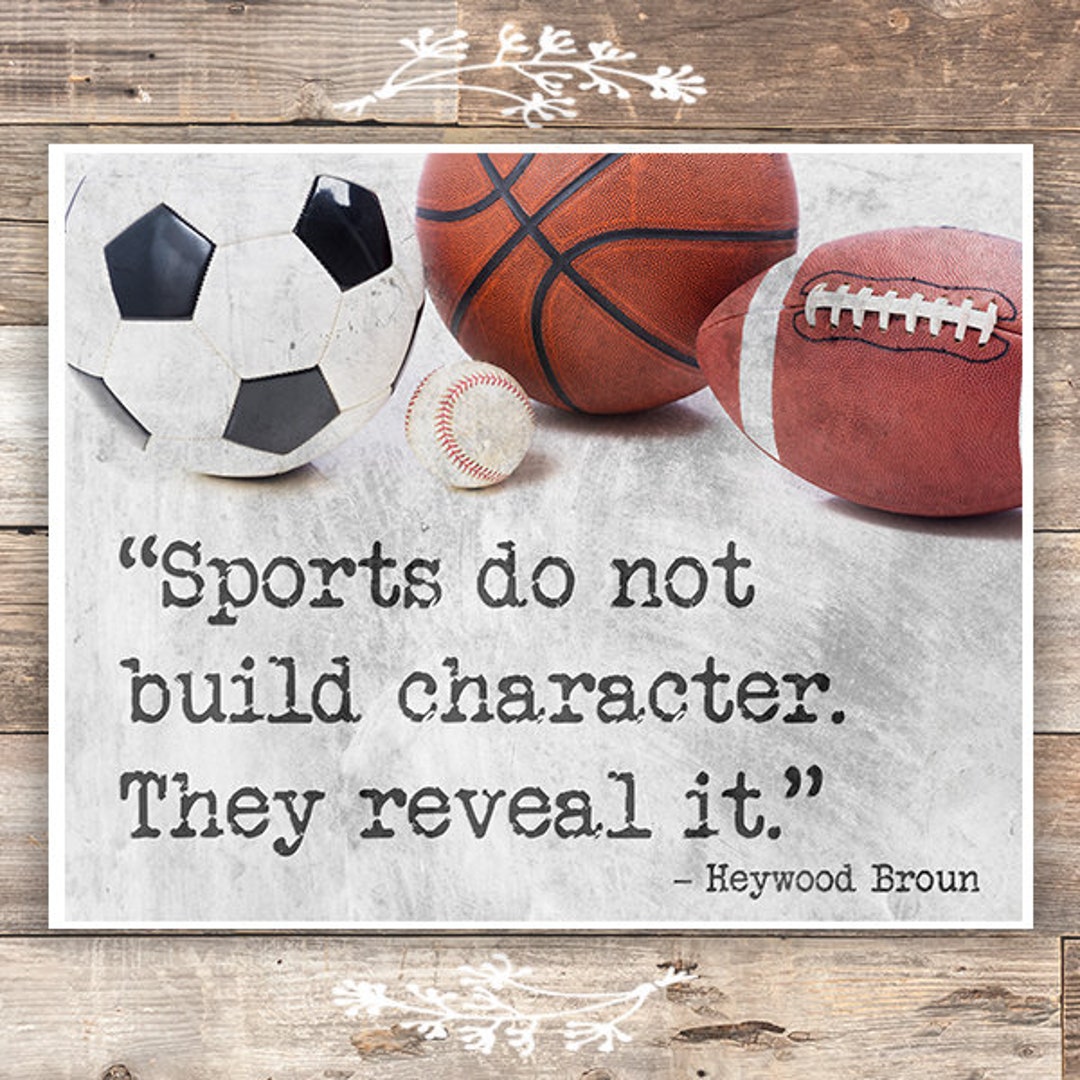 Sports Quotes Wall Art Print 8x10 Baseball, Basketball, Football, Soccer -  Etsy