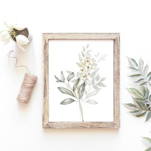 Botanical Watercolor Art Prints (set of 4): Boho Floral Wall Decor - Etsy