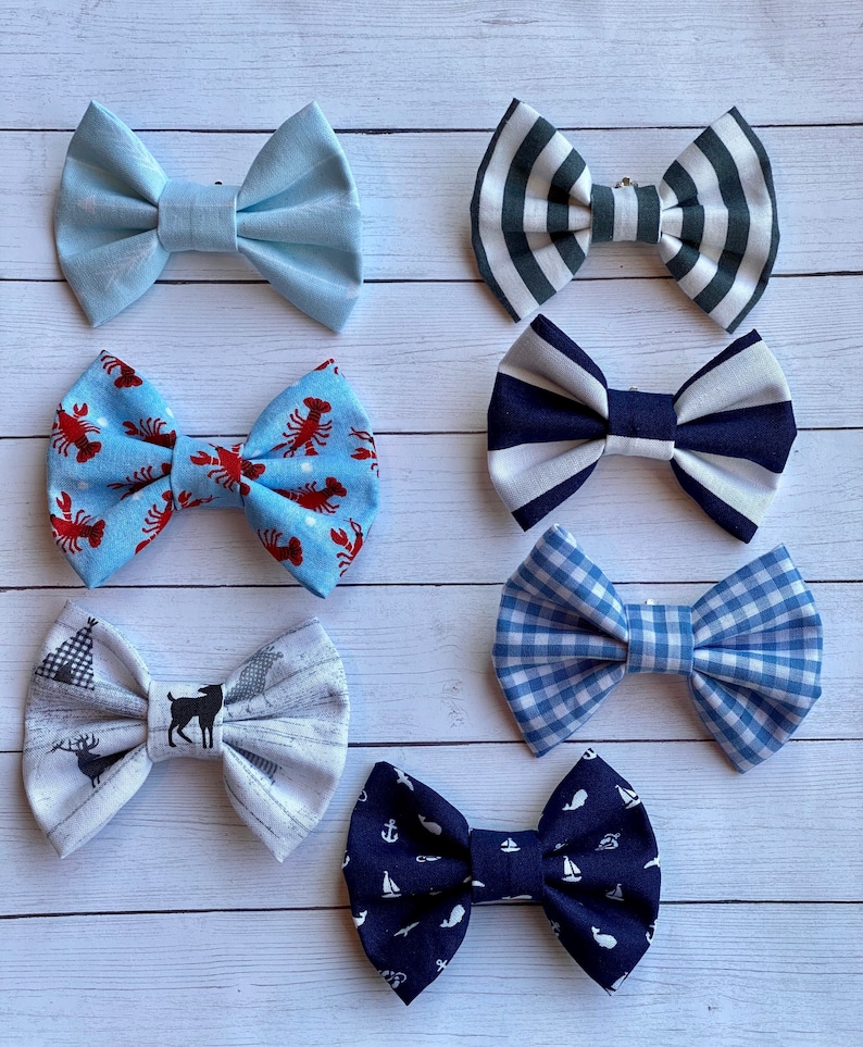 Clip on Baby Bow Ties Patterns Baby Bow Ties Clip on Bow Etsy