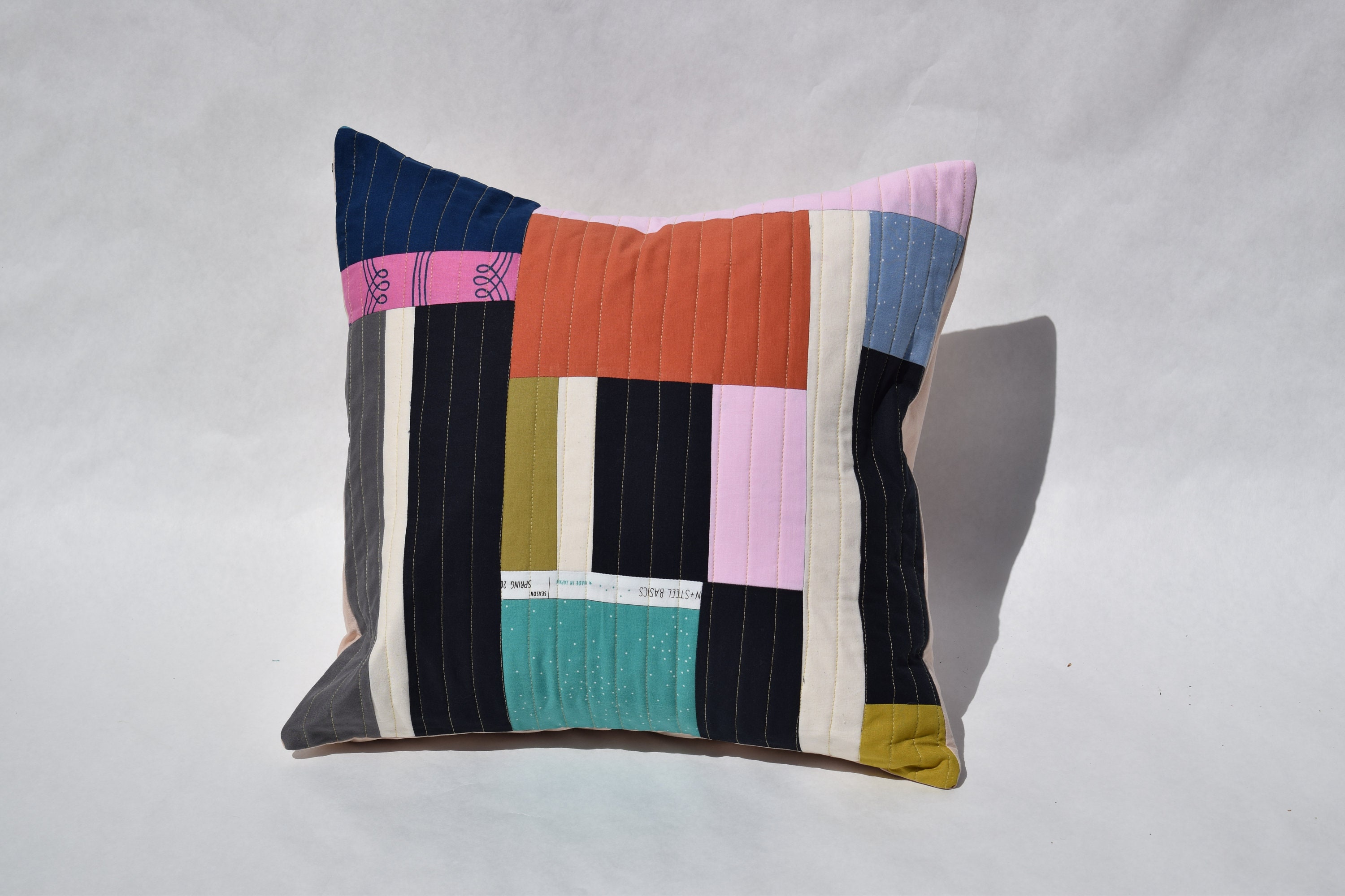 patchwork throw pillow